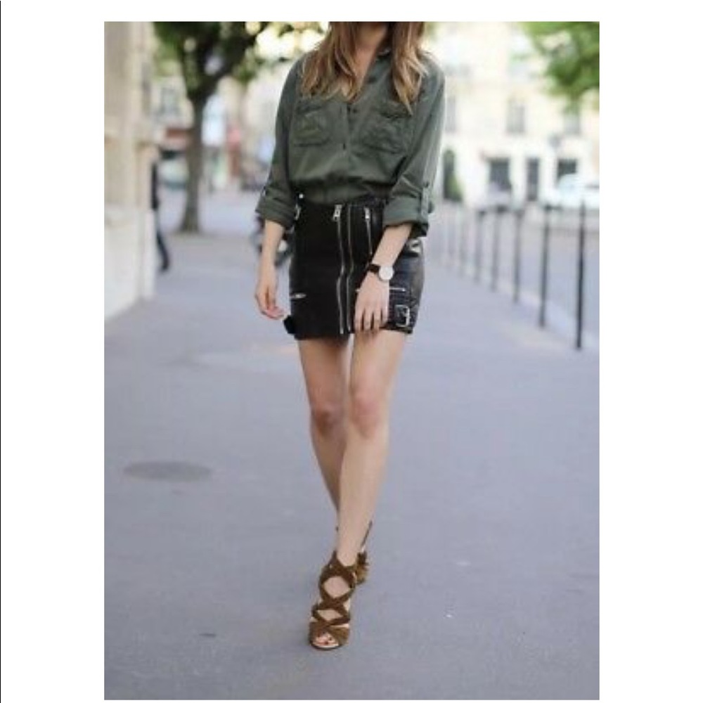 ALLSAINTS ‘Alva’ leather skirt